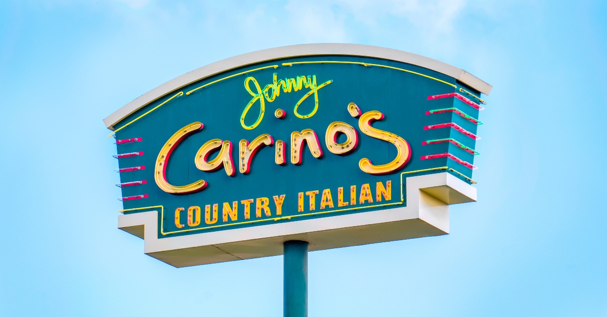 Johnny Carino's Restaurant Sign and Logo
