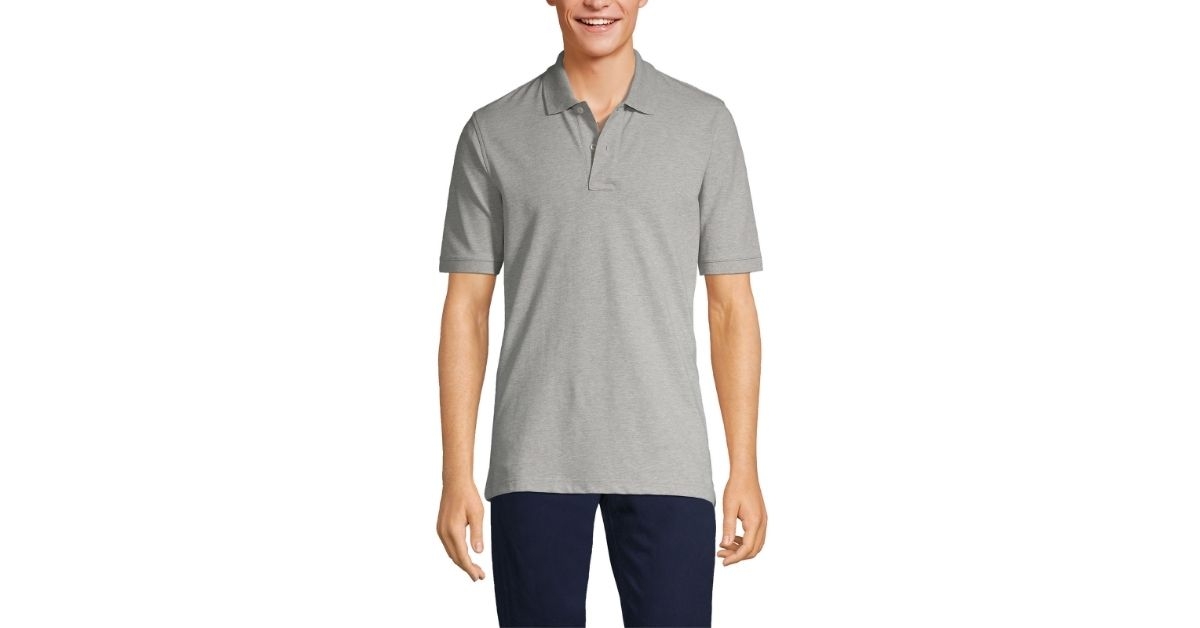 Lands' End Men's Short Sleeve Comfort-First Mesh Polo Shirt