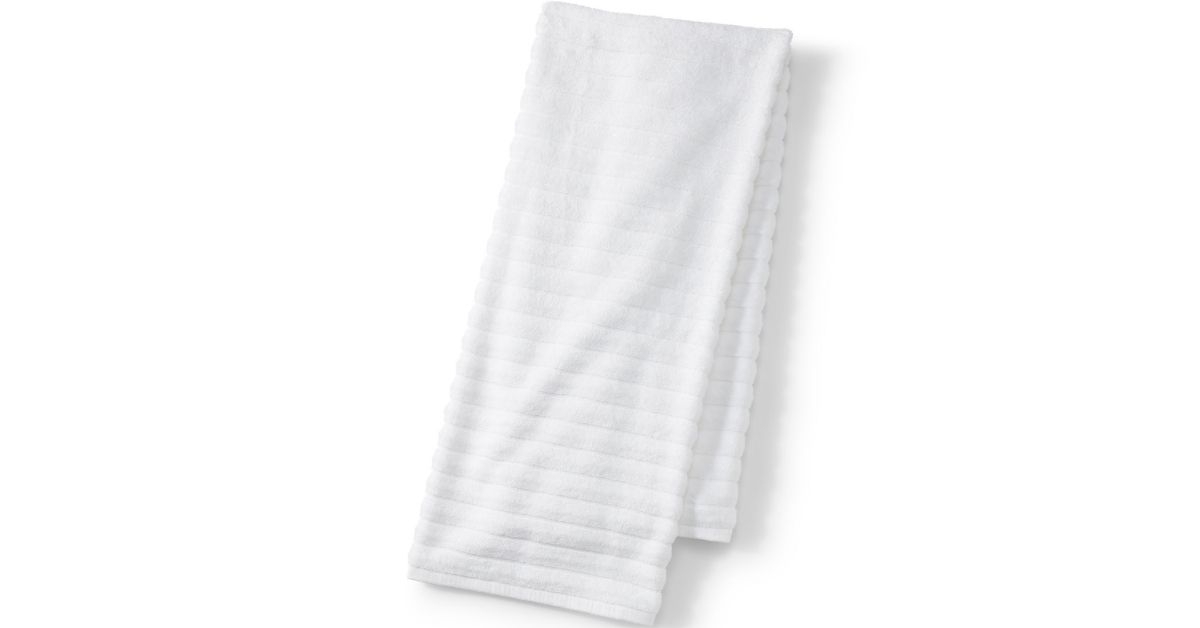 Lands' End Organic Cotton Rib Bath Towel