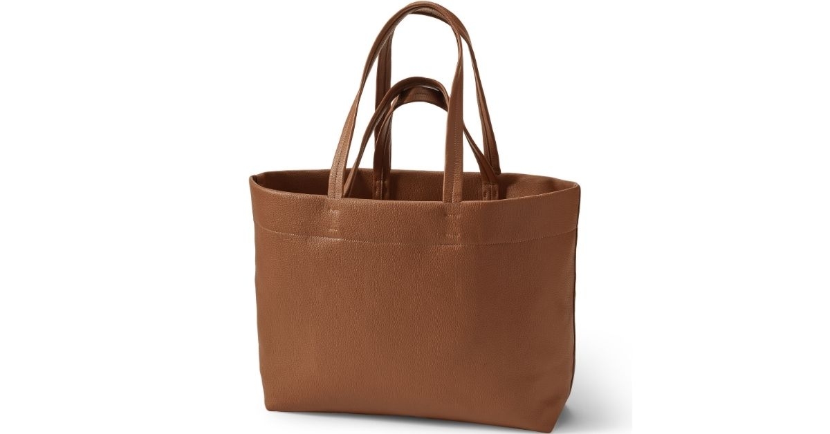 Lands' End Women's Faux Leather Tote
