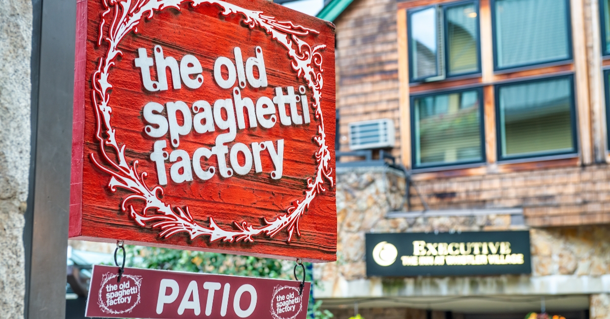 The Old Spaghetti factory signage