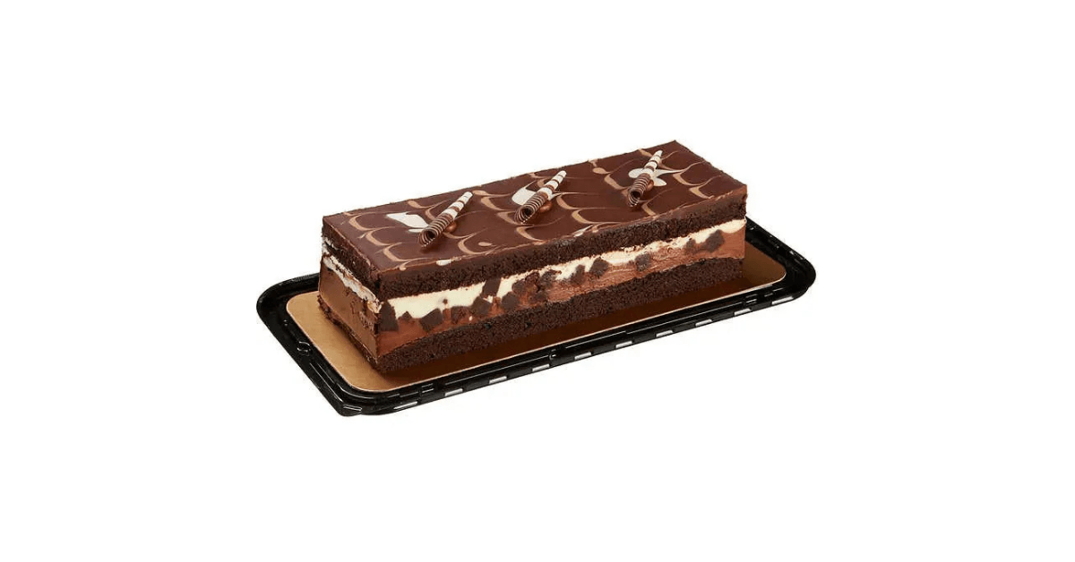 Chocolate tuxedo cake from Costco Kirkland