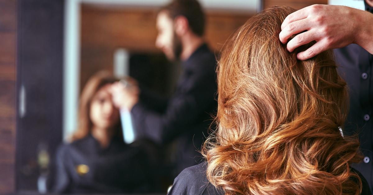 woman's haircut