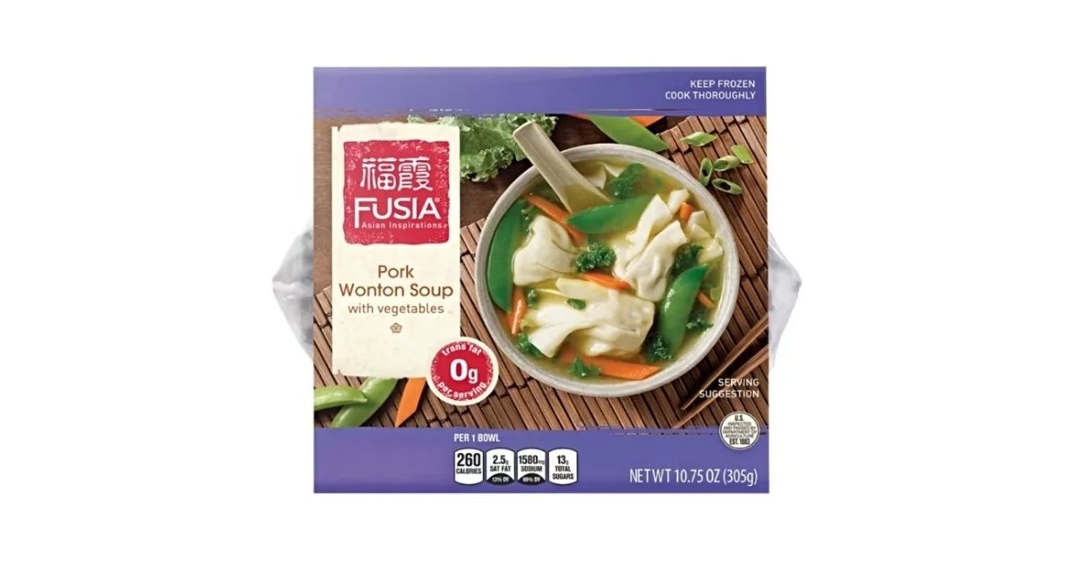 Fusia Asian Inspirations Pork Wonton Soup with Vegetables