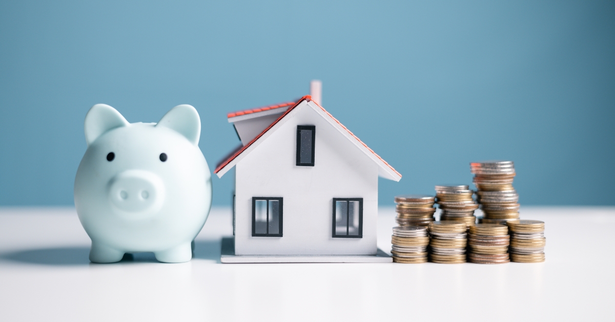 Concept of saving money for loan