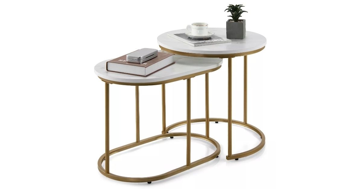 coffee table set of two