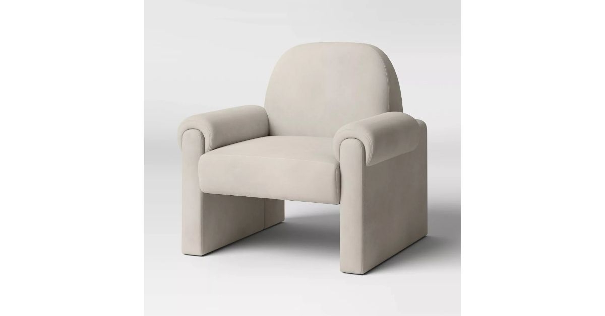 accent chair velvet tan