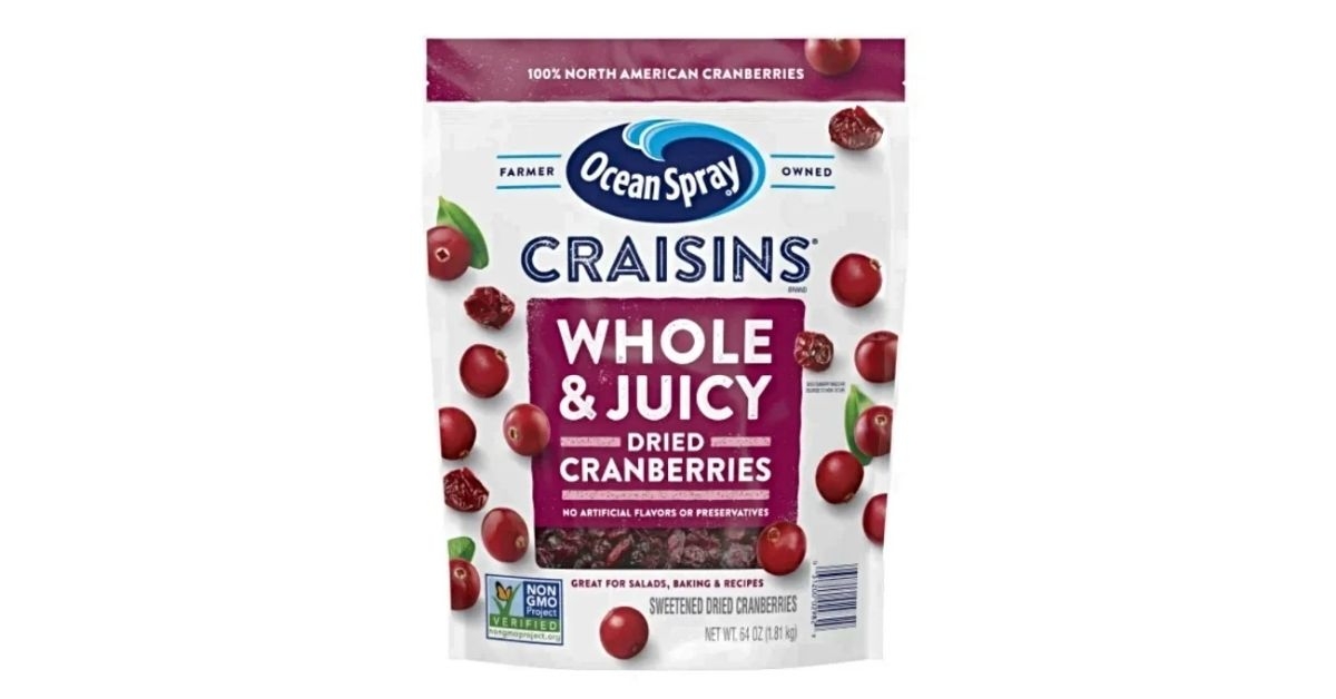 A package of Ocean Spray Craisins