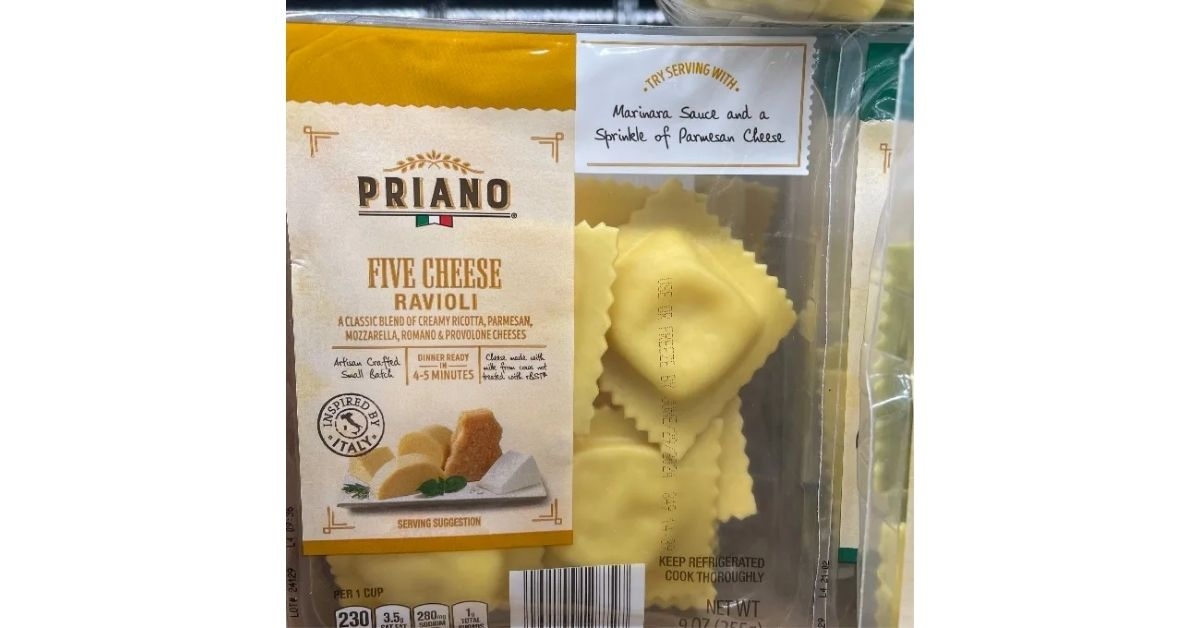 Priano Five Cheese Ravioli