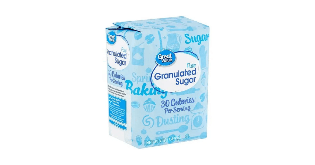 Great value granulated sugar bag