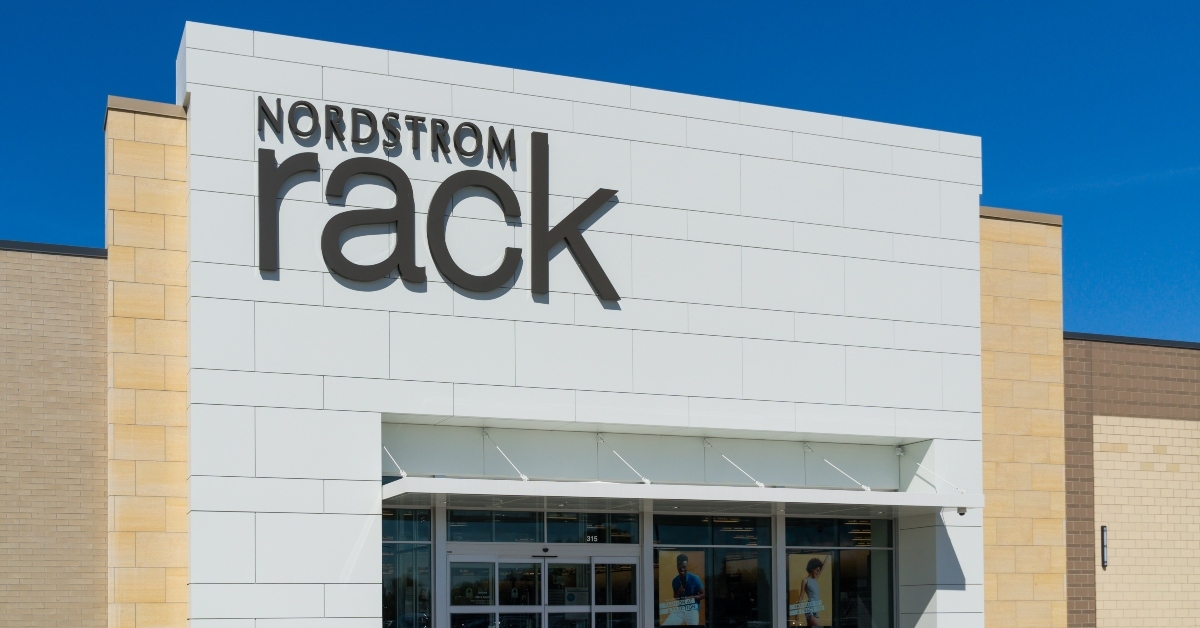 nordstrom rack retail store and logo