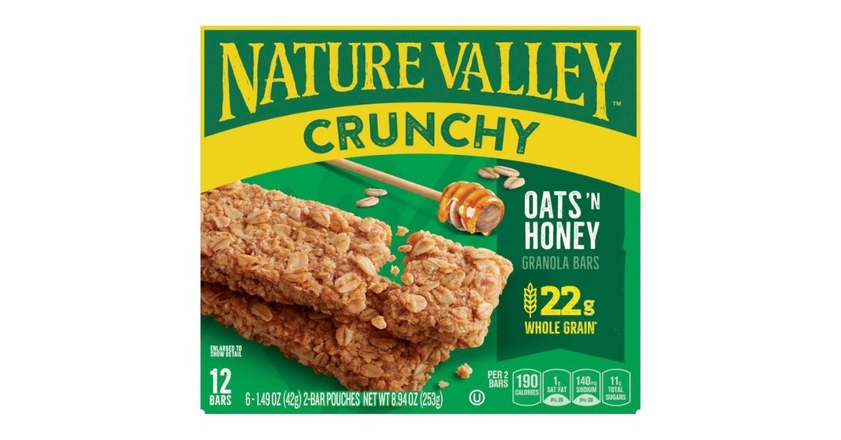 a box of granola bars snack