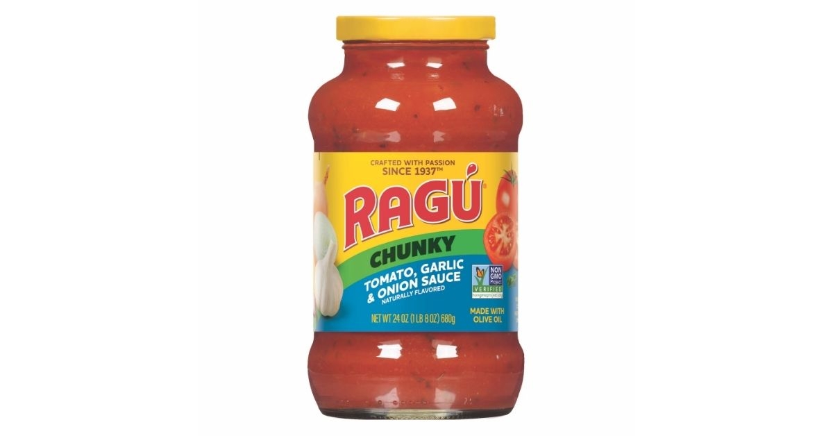 a bottle of pasta sauce
