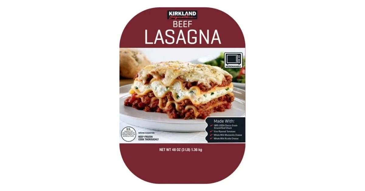 Kirkland Signature Beef Lasagna
