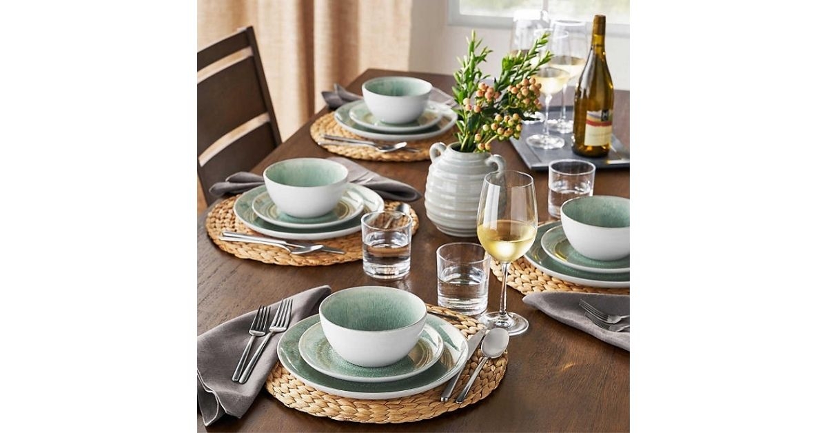 12 piece artisan dinnerware set