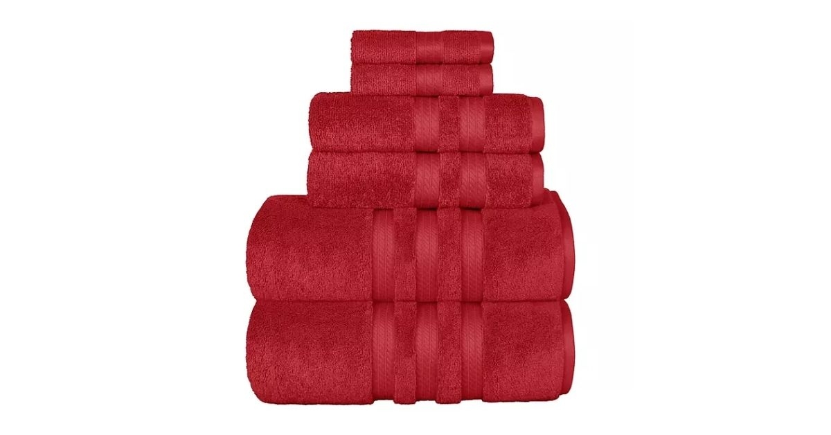 6 piece towel set