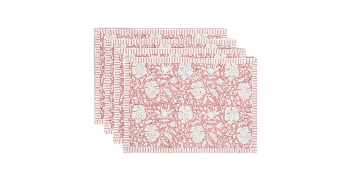 printed cotton placemats