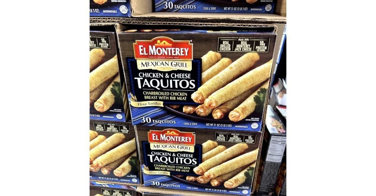 Costco El Monterrey Mexican Grill Chicken and Cheese Taquitos