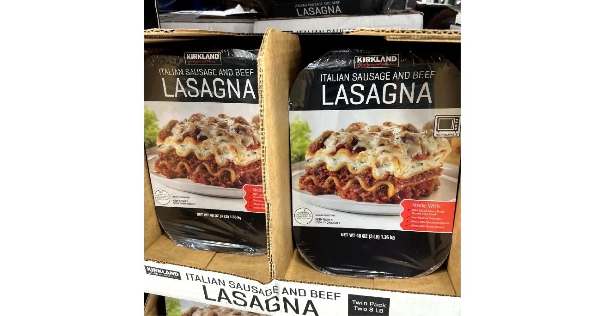 Costco Kirkland Signature Italian Sausage and Beef Lasagna