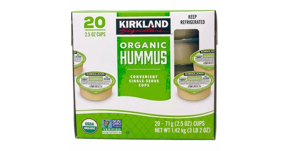 Kirkland Signature Organic Hummus Single Serve Cups