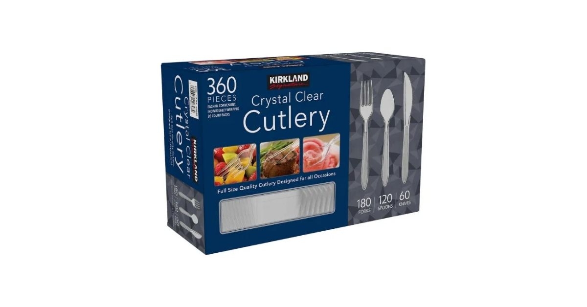 Kirkland Signature Crystal Clear Cutlery