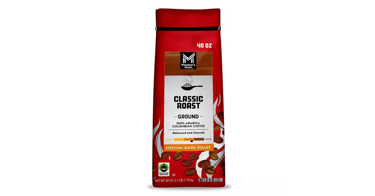 Member's Mark Classic Roast Ground Coffee bag