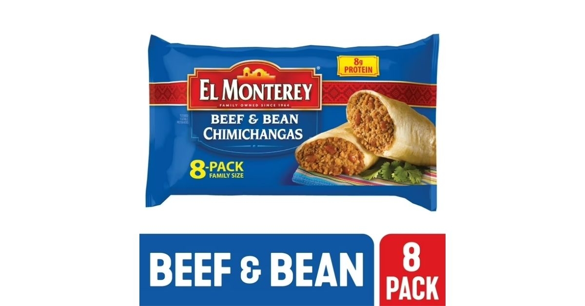 beef bean chimichangas