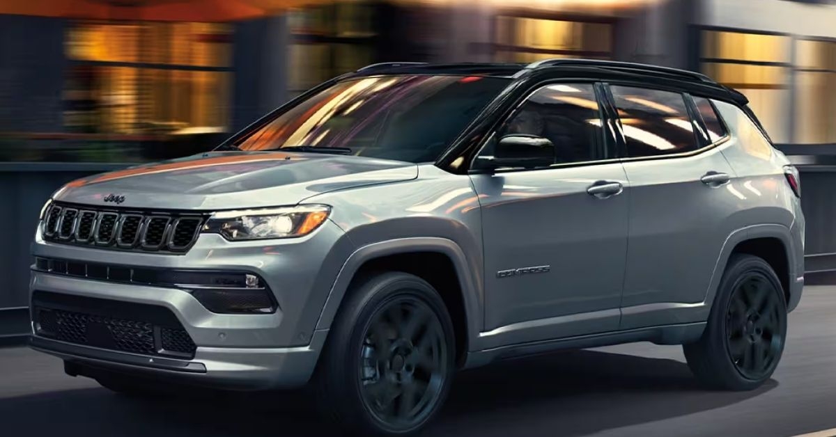 jeep compass on road