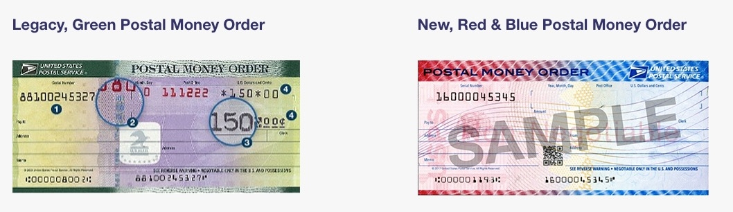 USPS money order images