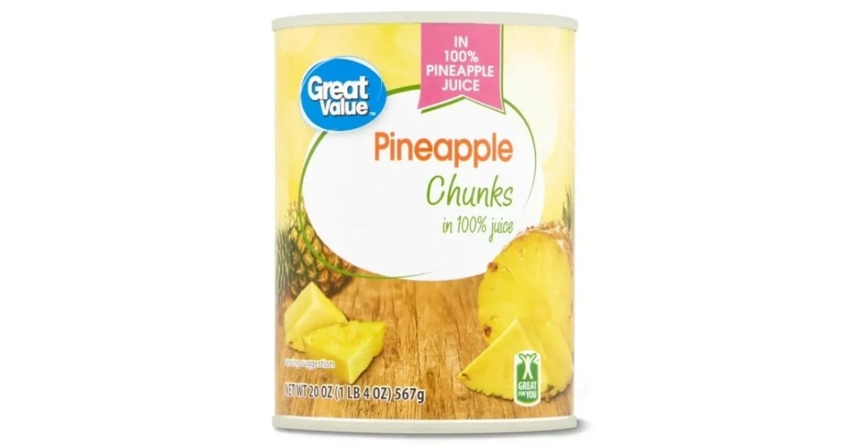 Great Value Canned Pineapple Chunks