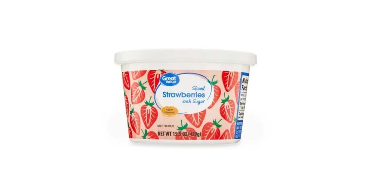 Great Value Sliced Strawberries with Sugar