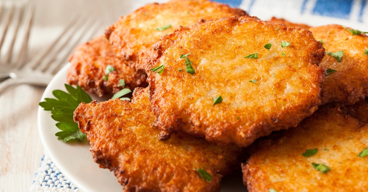 homemade traditional potato latke