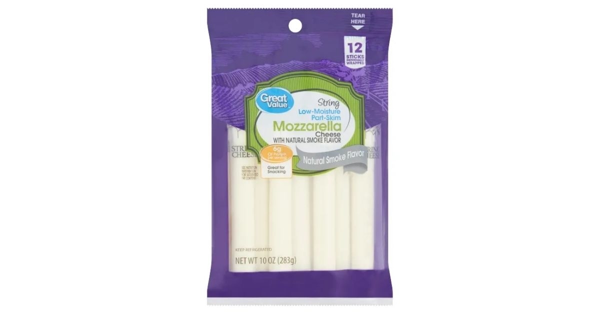 Great Value String Low-Moisture Part-Skim Mozzarella Cheese