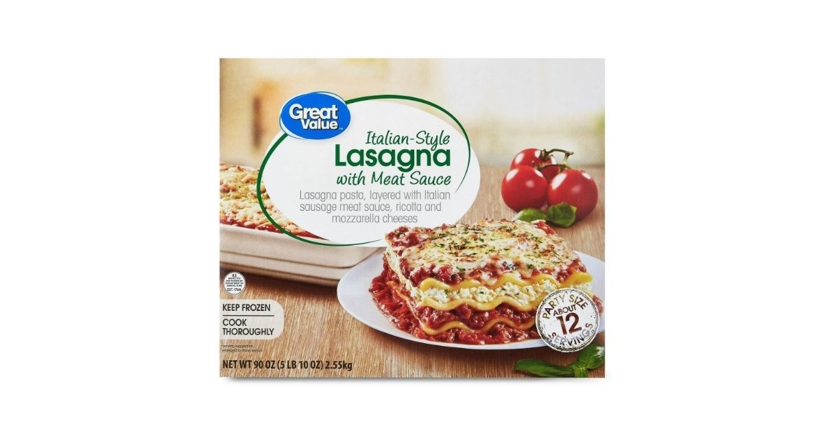 great value llasagna with meat sauce