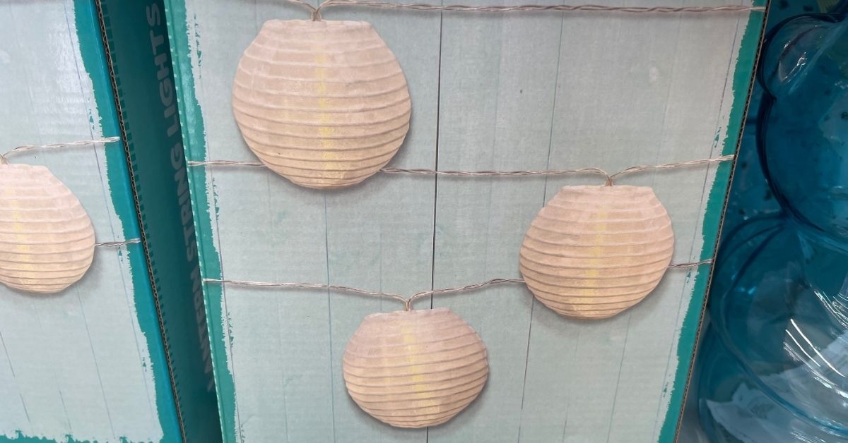 lantern string lights on display