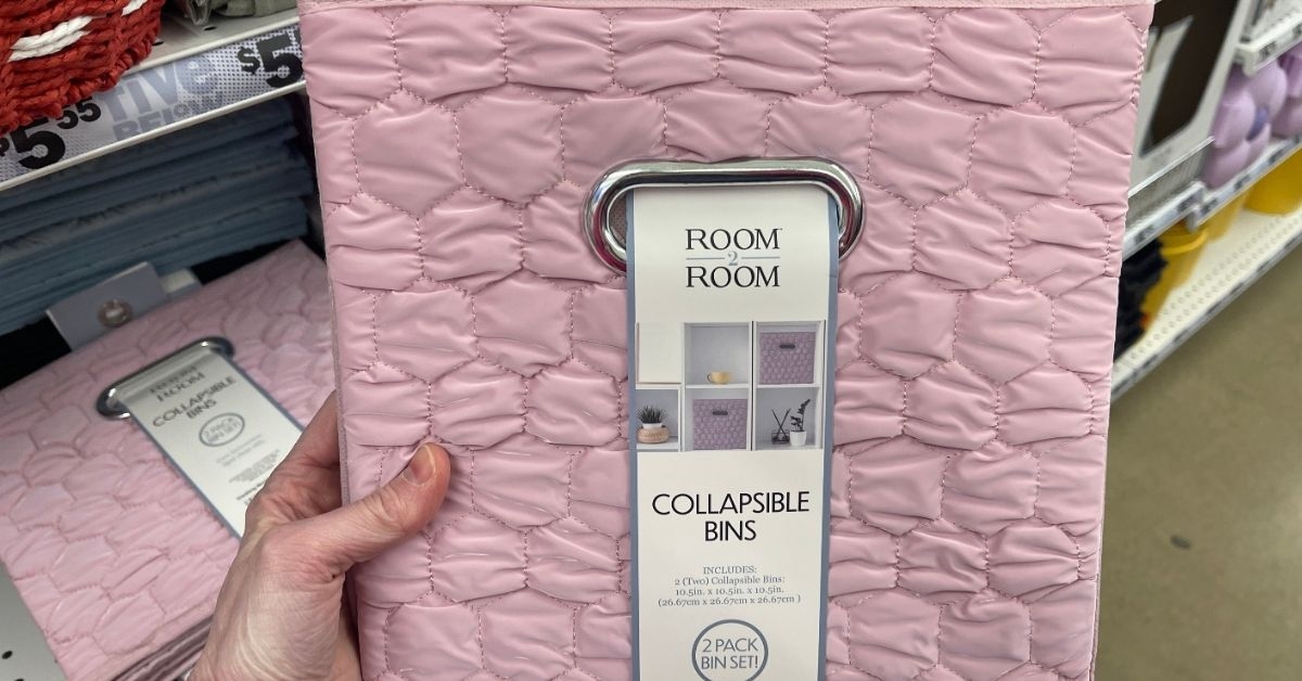 collapsible storage bins
