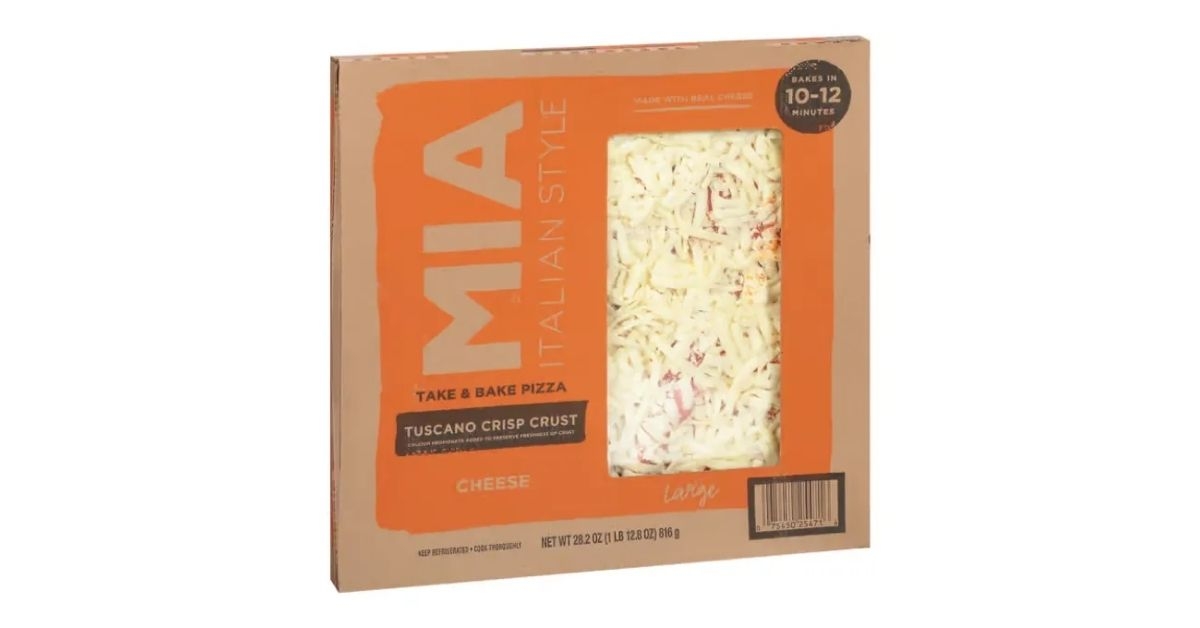 Mia Italian Take & Bake Pizza Large Tuscano Crisp Crust