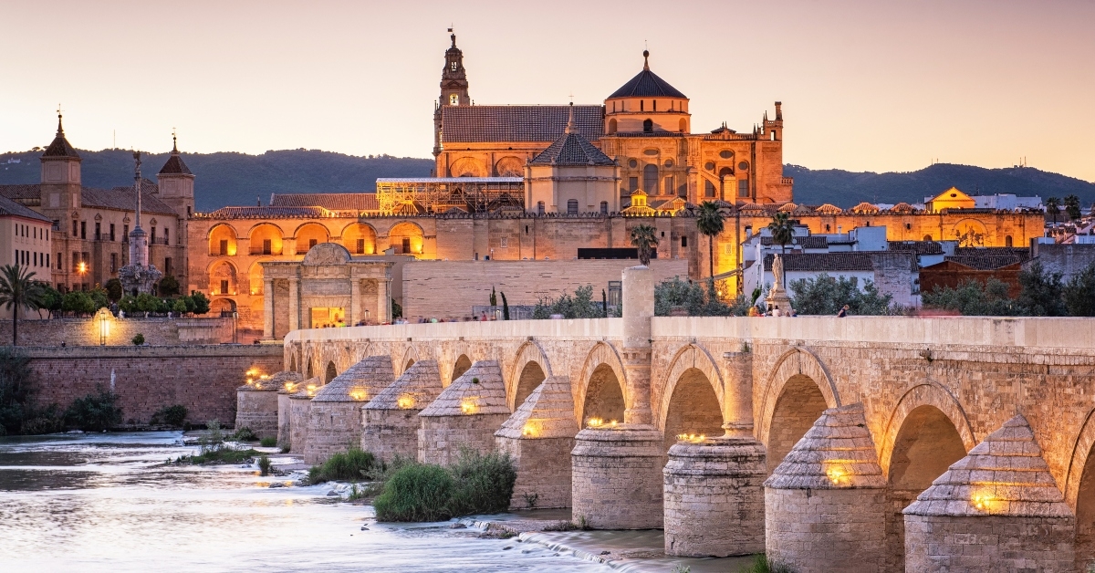 roman bridge and guadalquivir river