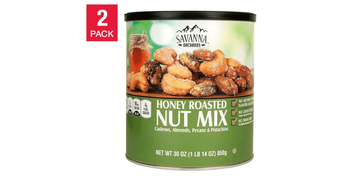 Savanna Orchards Honey Roasted Nut & Pistachios 30 oz, 2-pack