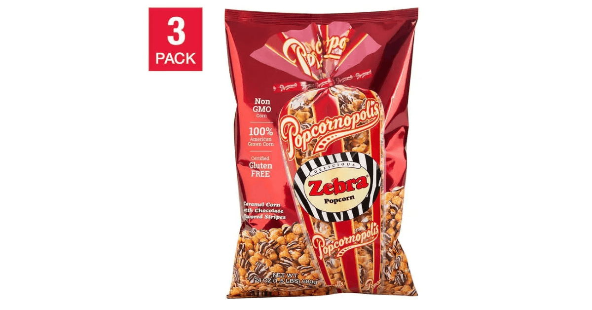 Bag of Zebra Popcorn