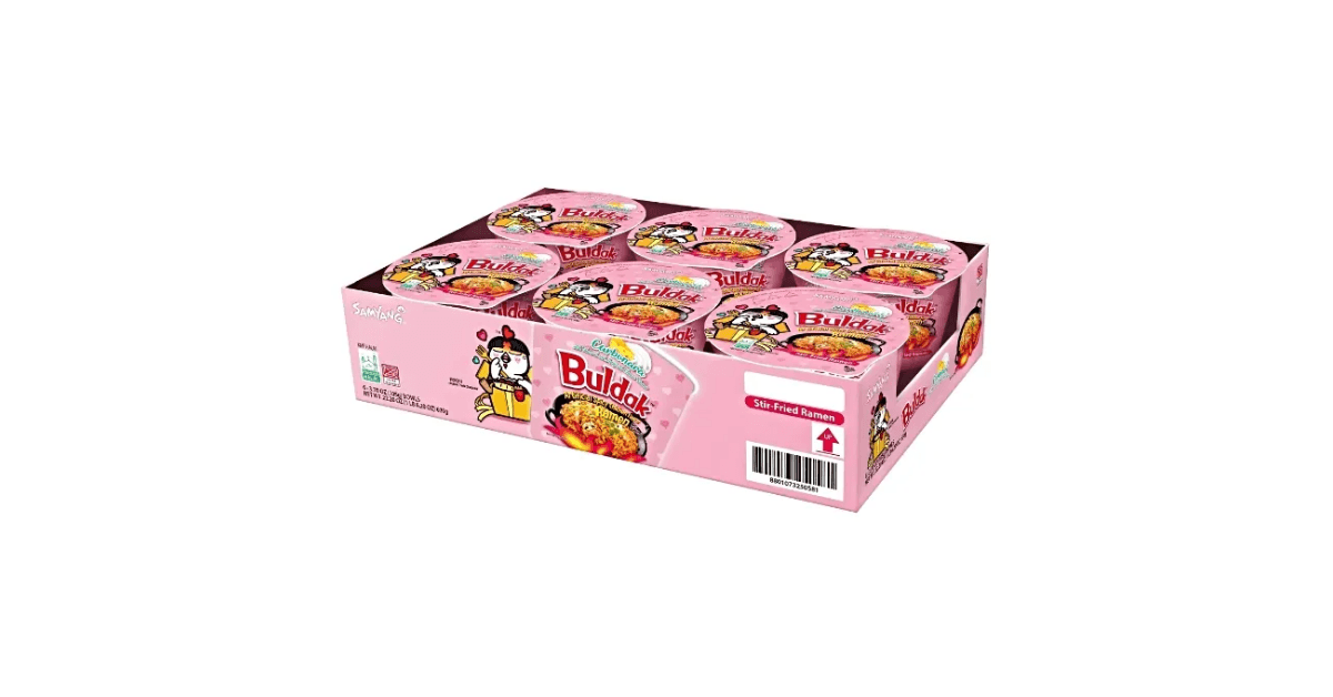 Buldak spicy chicken ramen box from Costco