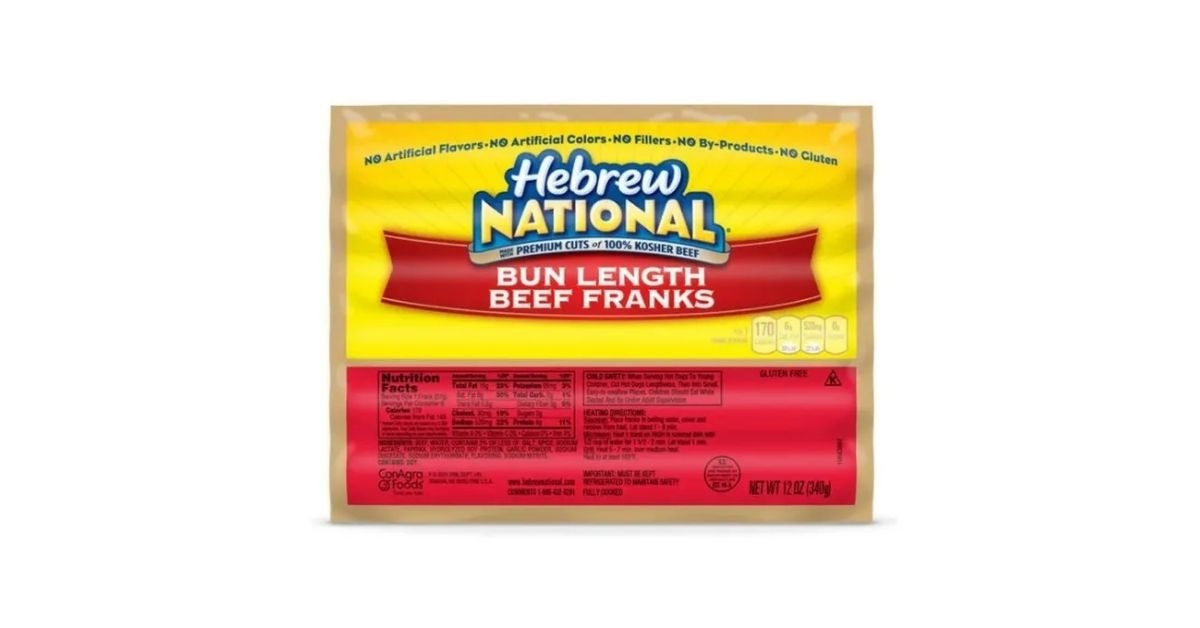 Hebrew National hotdogs