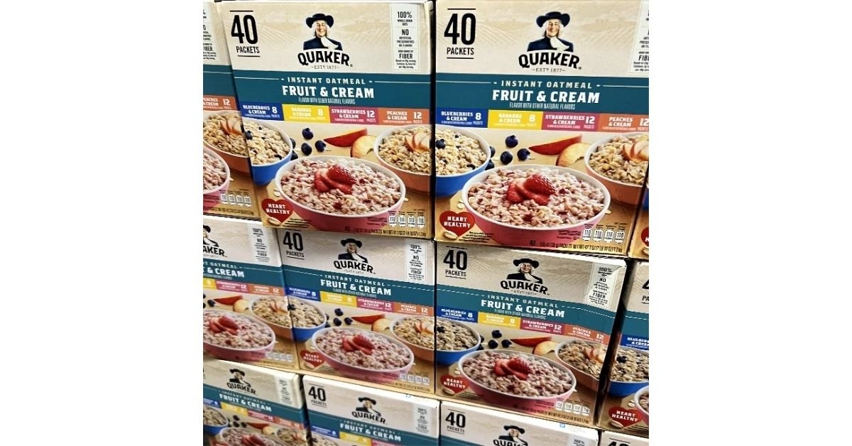 Quaker Instant Oatmeal Fruit and Cream Variety Pack