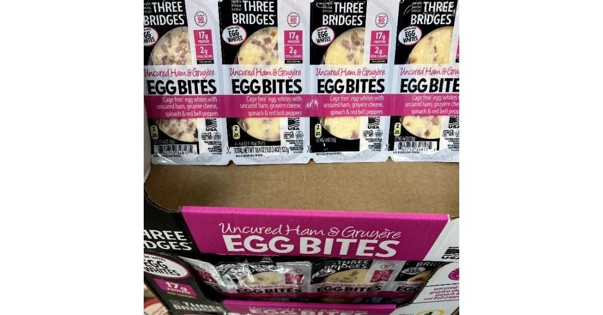 Three Bridges Uncured Ham and Gruyere Egg Bites