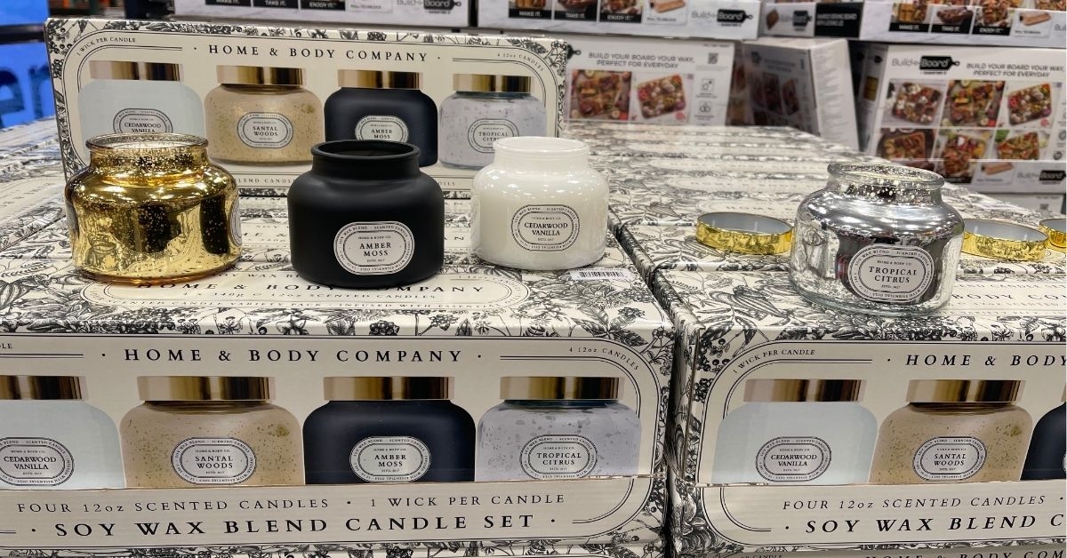 soy wax blend candle set
