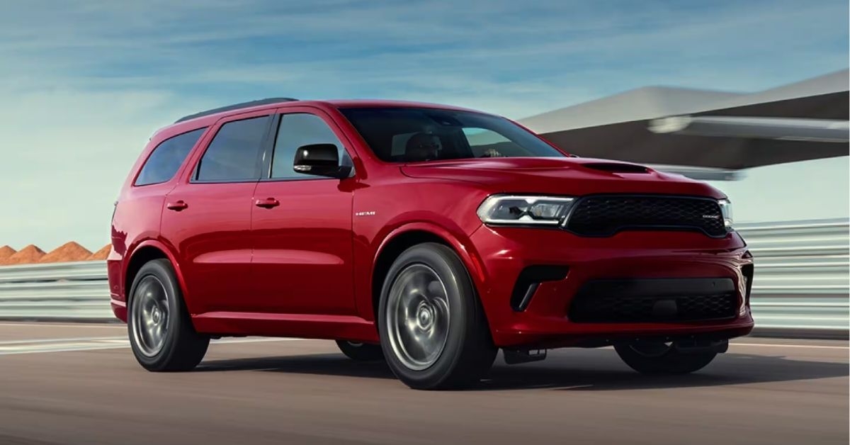 a red dodge durango