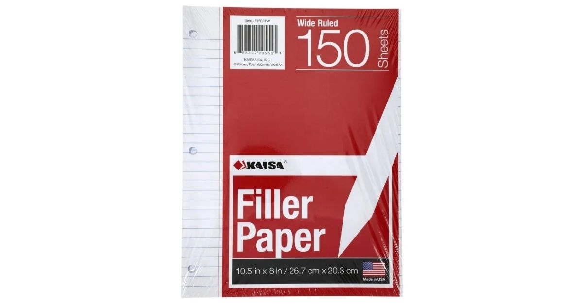 Filler paper