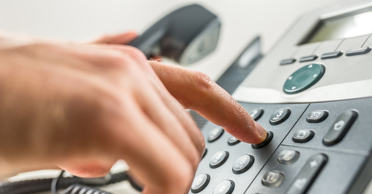 making a phone call