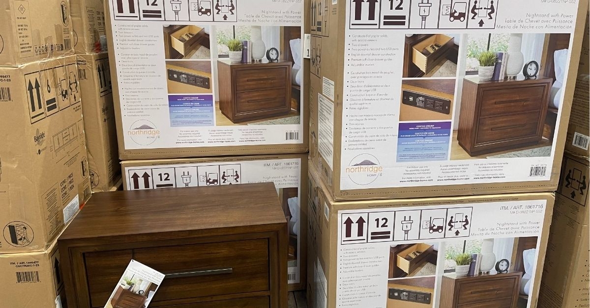 platform nightstand