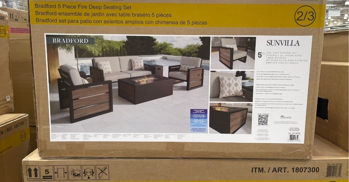5 piece deep seating set